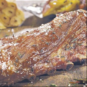Pechito de cerdo con barbacoa
