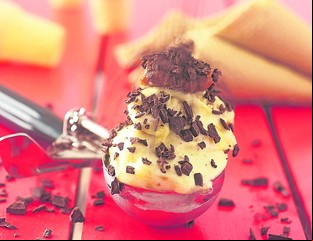 Receta de Helado de banana split ultra rápido