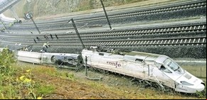 El tren descarrilado: Duelo en España y polémica por las causas del accidente