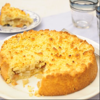 Tarta de manzanas y peras