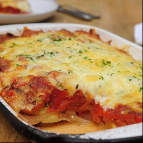 Berenjenas al horno gratinadas