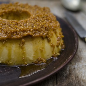 Flan de quinoa