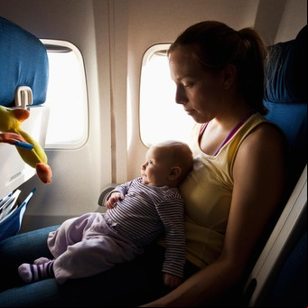 Viajar en avión con chicos