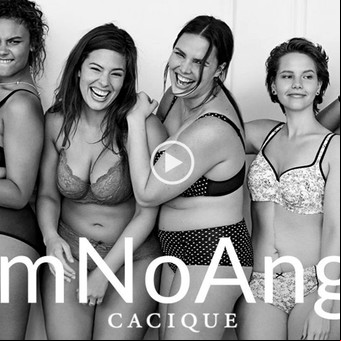 “No soy un ángel”: la campaña de lencería con modelos extra large
