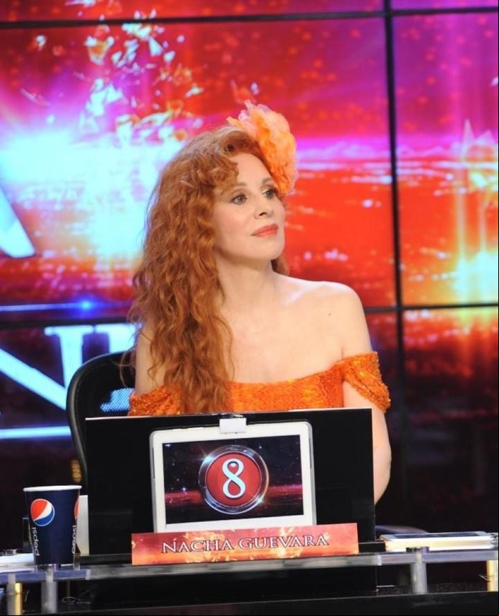 Nacha Guevara como jurado del "Bailando por un sueño".