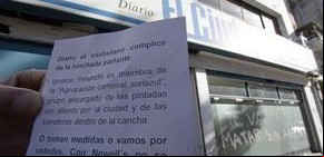 Rosario: más pintadas en la previa de un clásico caliente