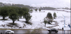 Ushuaia: sigue nevando en plena primavera