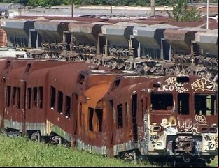 Mirá cómo están hoy los trenes que compró Jaime
