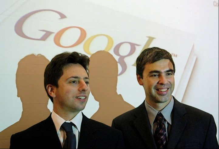 Larry Page y Sergey Brin, los creadores del buscador de Internet Google. (Foto: EFE)