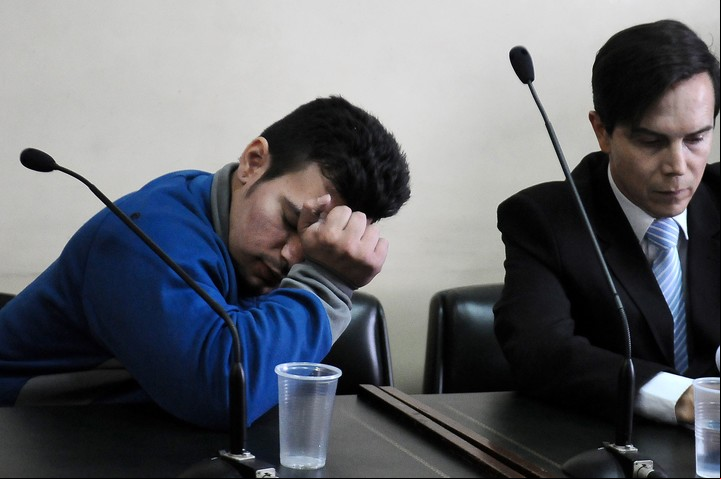 El Tribunal Oral en lo Criminal Nº 15 juzga a Lucas Azcona por el crimen de la estudiante chilena Nicole Sessarego Bórquez, asesinada a puñaladas en 2014 cuando llegaba a su casa en el barrio porteño de Almagro. (Gustavo Amarelle / Télam)
