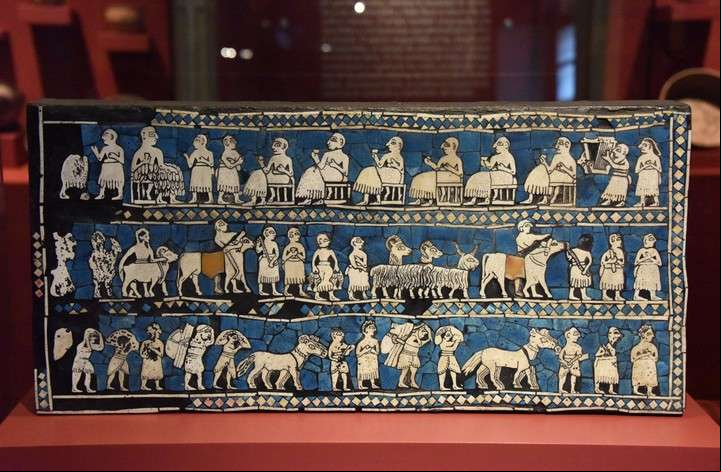 El Estandarte de la antigua ciudad sumeria de Ur, en el actual Irak.