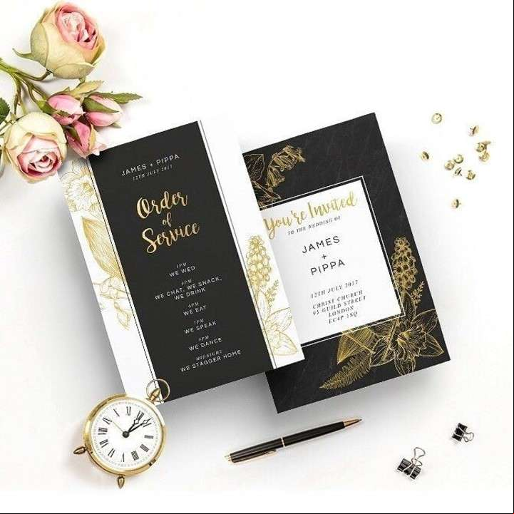La invitación a la boda de Pippa Middleton y James Matthews