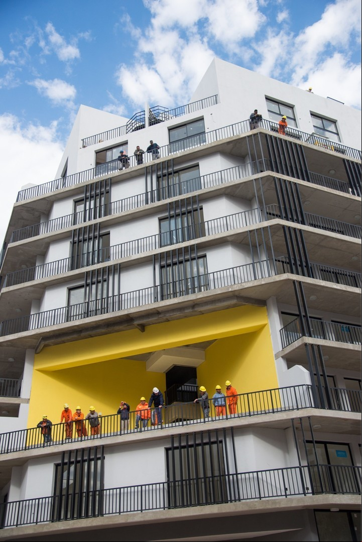 Villa Olímpica en Soldati. Los departamentos para los atletas luego serán viviendas para los vecinos.