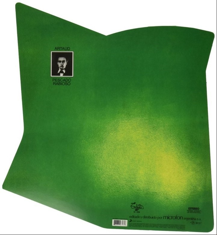 La tapa de Artaud, una creación de Juan Gatti, que le da marco a una de las obras cumbres del Flaco.