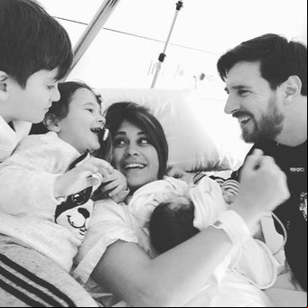 La primera foto de Ciro, el hijo de Lionel Messi y Antonela Roccuzzo