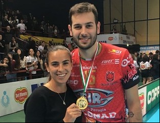 La boda de un jugador de la Selección de vóley con la ex número uno del tenis argentino