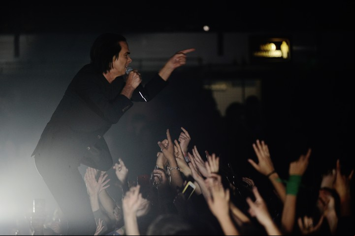 Show de Nick Cave & The Bad Seeds en el estadio Malvinas Argentinas, en 2018. Foto Andrés D’Elía
