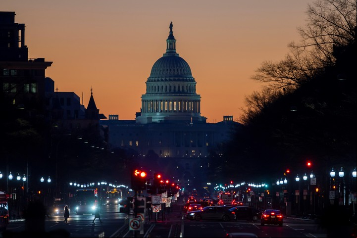 El Capitolio de los Estados Unidos, en Washington D.C., es la sede del Congreso y un símbolo de la democracia. Foto: EFE.