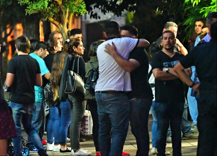 El velatorio de Marcelo Acuña, el policía asesinado en enero de 2019 al intervenir en el robo a la financiera.