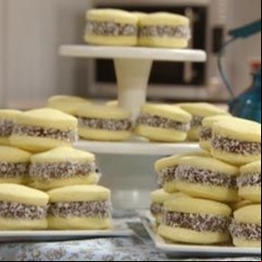 Alfajores de maicena con microondas