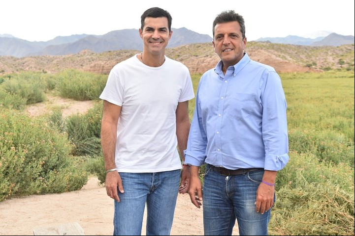 Sergio Massa y Juan Manuel Urtubey, juntos en Salta.