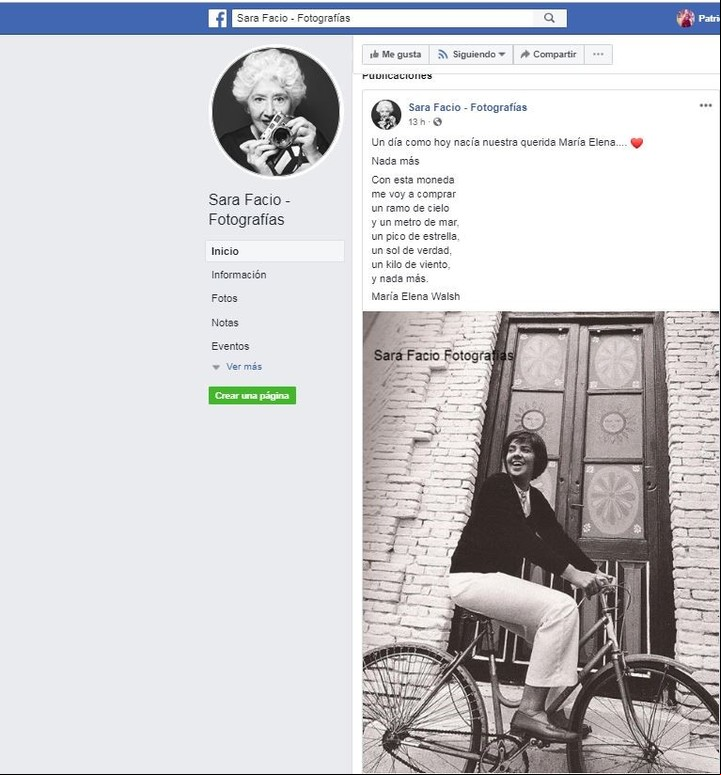 Sara Facio recuerda a María Elena Walsh.