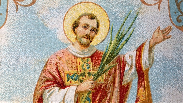 San Valentín en una litografía.