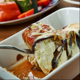 Canelones de berenjenas