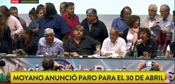 Hugo Moyano lanzó un paro general para el 30 de abril y le pegó a la CGT: "No reaccionan"