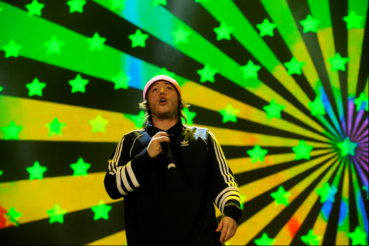 Paulo Londra, en Lollapalooza Argentina 2019. Fue cabeza de cartel y llevó muchísima gente al Hipódromo de San Isidro. Foto: Fernando la Orden
