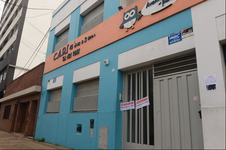 Guardería clausurada en La Plata. Nievas