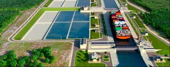 El fallido canal interoceánico de Nicaragua.