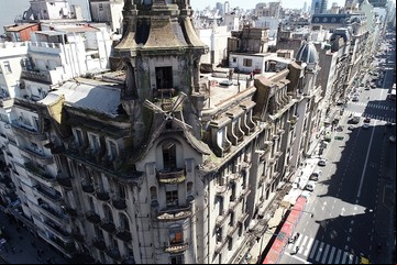 Confitería del Molino: comenzó la restauración de su cúpula