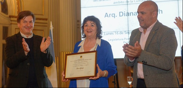 Diana Saiegh, distinguida en la Legislatura: "La cultura nos hace mejores personas"