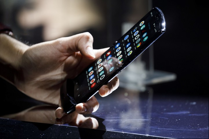 Motorola Razr. (Foto: Patrick T. Fallon/Bloomberg)