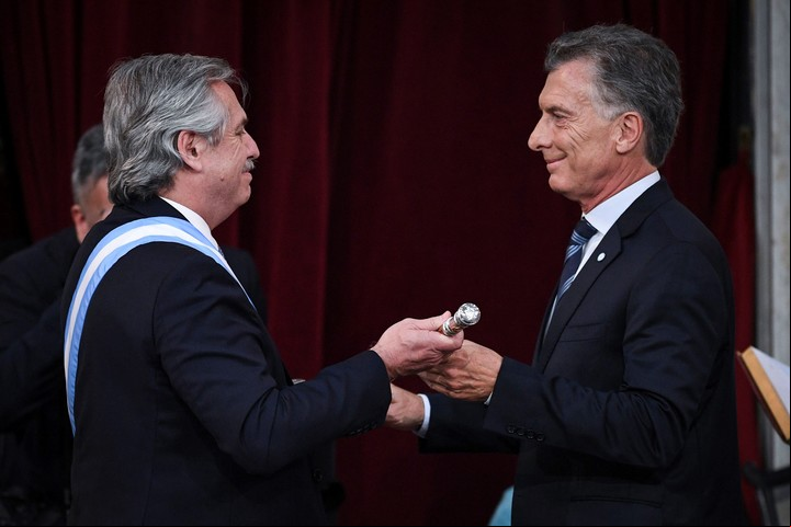 Alberto Fernández y Mauricio Macri. (Charly DIAZ AZCUE AFP)