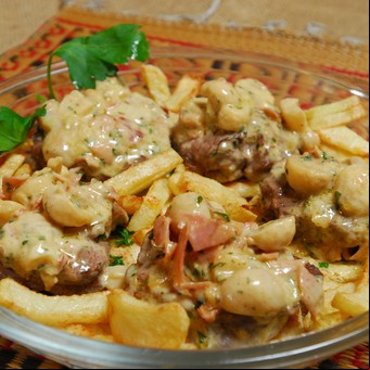 Medallones de lomo a la crema