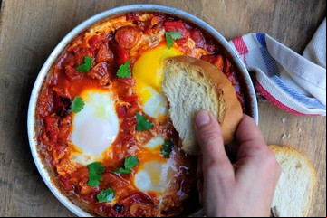 Receta de Huevos marroquíes