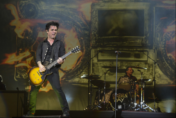 Green Day, una banda con energí en el escenario, encarará una gira por Sudamérica. Foto: Andrés D'Elía/Archivo Clarín