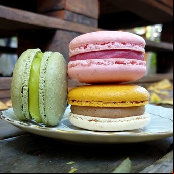 Macaron de frambuesa