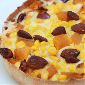 Tarta integral de calabaza asada