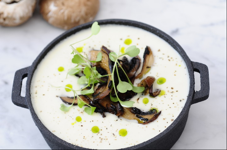 Sopa crema de champignones. Foto: Fernando de la Orden.