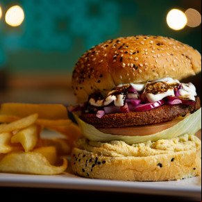Hamburguesa de falafel