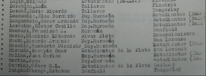 El pase de Humberto Maschio de Deportivo Huracán de San Justo a Estudiantes de Buenos Aires, en los registros de AFA.