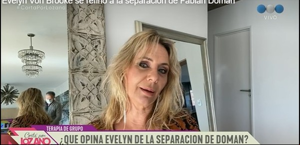 Evelyn Von Brooke se refirió a la separación de Fabián Doman y explicó su particular teoría