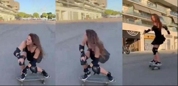 El video de Shakira andando en skate que sorprendió a los fanáticos