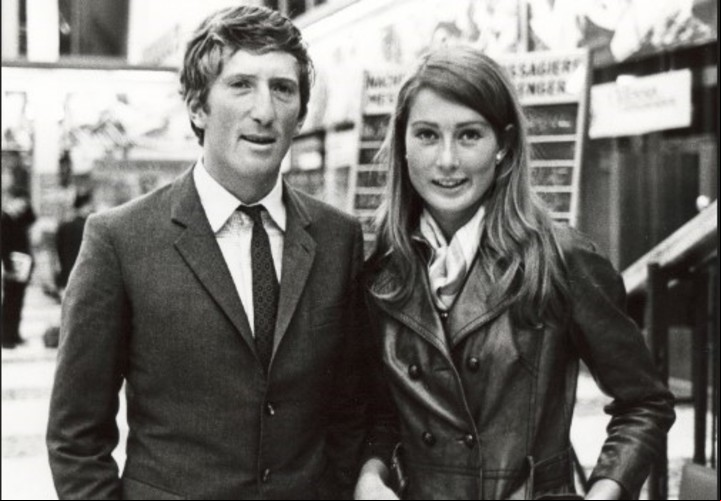 Jochen Rindt y su esposa Nina, durante un Gran Premio de 1968.
Foto Archivo Jochen Rindt