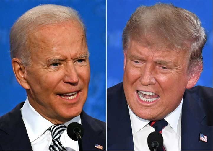 Joe biden y Donald Trump. Foto AFP
