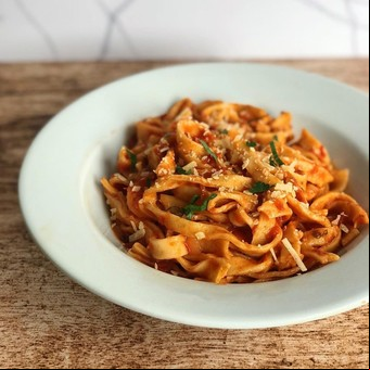 Fettuccine al morrón