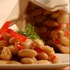 Porotos en escabeche